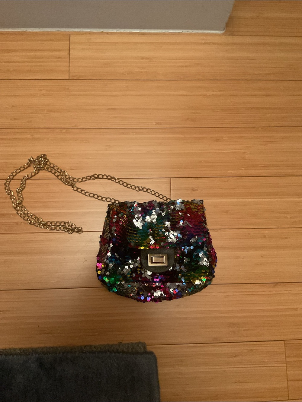 Sequin Mini Crossbody Bag in Multicolor